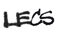 a black background with the word lees written on it